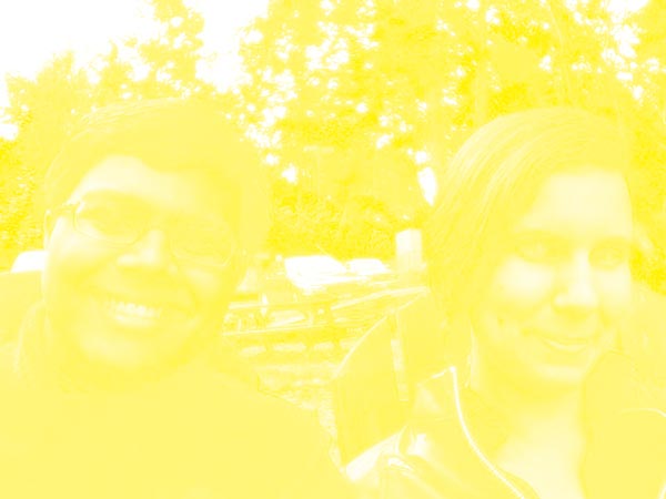 A photo of us with just the yellow component visible
